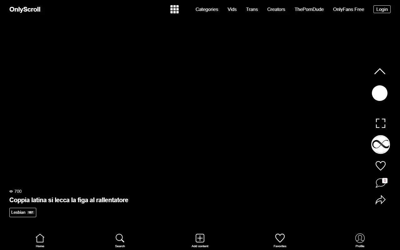 Screenshot of Onlyscroll